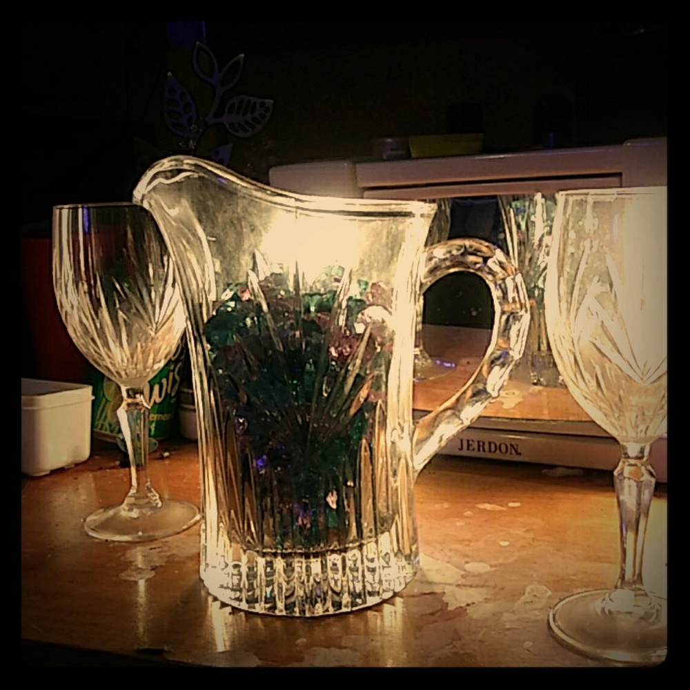 Crystal pitcher